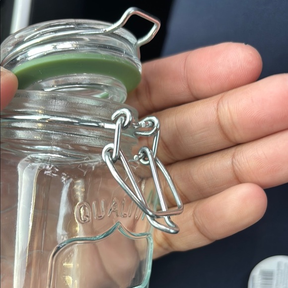 Mini clear glass spice mason jar - Picture 5 of 5